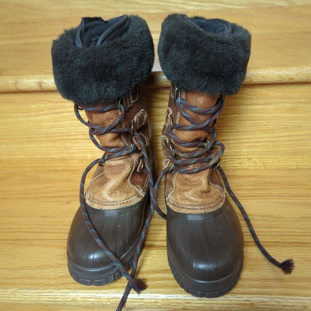 Sorel Boots Alpine Winter Handcrafted Insulted Liner Leather Upper Women's SZ 5